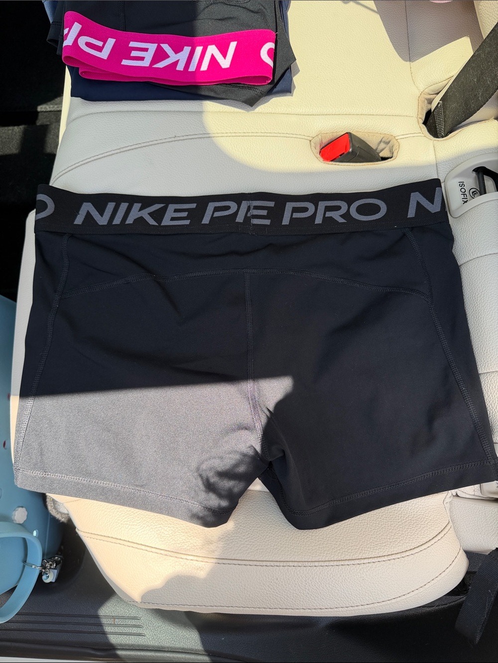 Nike Black & Gray Pro Compression Shorts - Picture 6 of 6